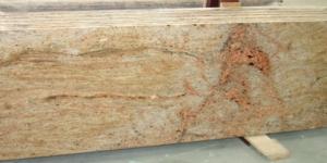 Kashmir Gold 108x25 inch prefabricated granite countertop.