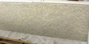 Santa Cecilia Light 108x25 inch prefabricated granite countertop.