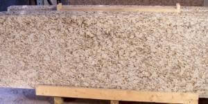 Santa Cecilia 108x25 inch prefabricated granite countertop.