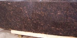Tan Brown 108x25 inch prefabricated granite countertop.