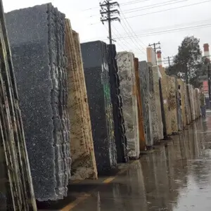 Granite slab kitchen countertop – durable natural stone surface for residential and commercial use