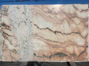 Rosa Bella – Soft rose-hued marble with creamy undertones and gentle veining; warm and inviting aesthetic.