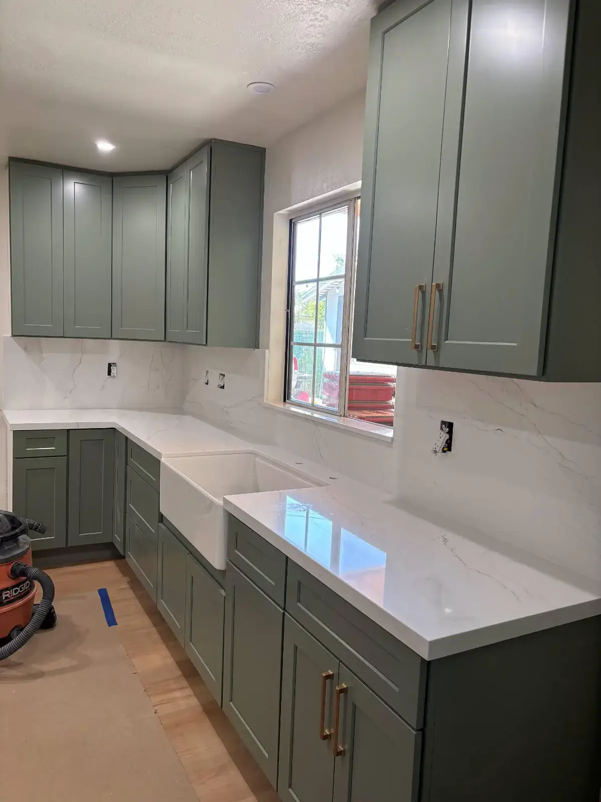 Calacatta White Quartz kitchen Countertop Simi Valley