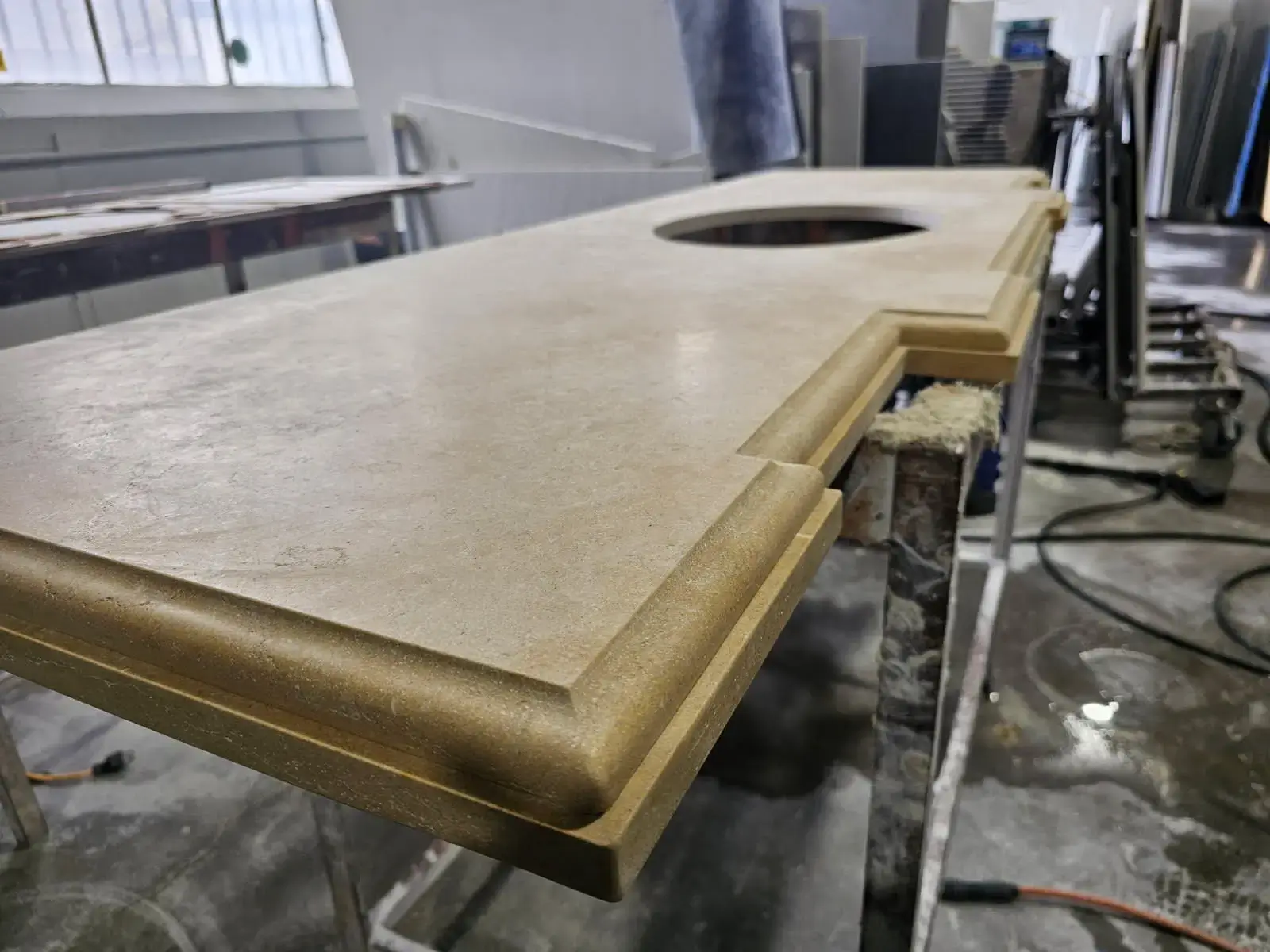 LA Countertop Inc slab yard and fabrication shop in North Hollywood