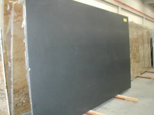 Absolute Black Granite Slab – polished solid black granite for countertops
