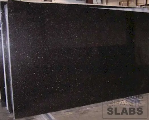 Black granite with golden speckles
