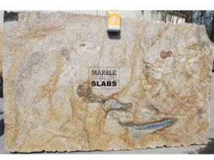 Copper Canyon Light Granite Slab – lighter copper granite with golden undertones