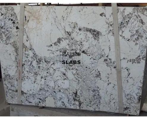 Delicatus Gold Granite Slab – golden granite with black and white contrasts
