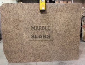 Desert Brown Granite Slab – warm brown granite with darker mineral flecks