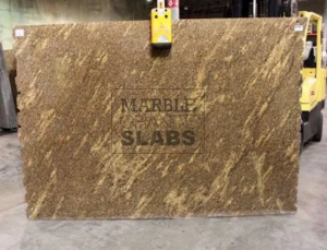 Giallo California Granite Slab – golden granite with black and brown specks