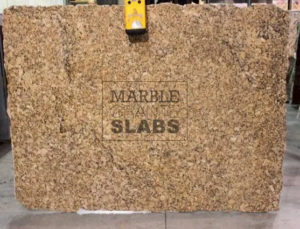 Giallo Fiorito Granite Slab – golden yellow granite with darker flecks