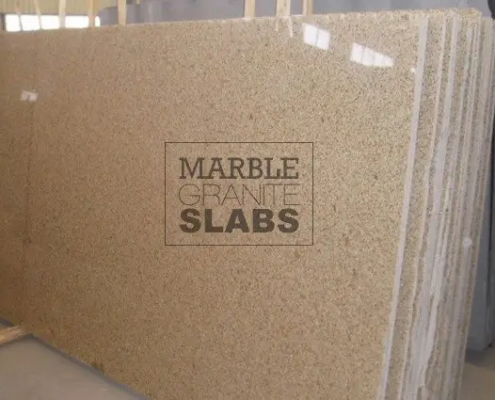 Golden Garnet Granite Slab – gold granite with garnet and burgundy tones