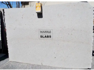 Kashmir White Granite Slab – soft white granite with gray and burgundy speckles