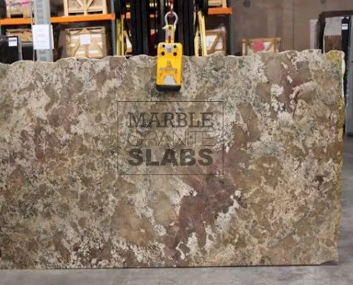 Pompeii Granite Slab – warm granite with earthy beige and taupe tones