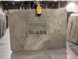 Seafoam Green Granite Slab – soft green granite with flowing gray streaks