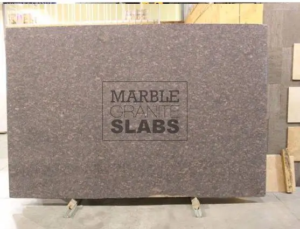 Tan Brown Leathered Granite Slab – brown granite with black speckles in a leathered finish