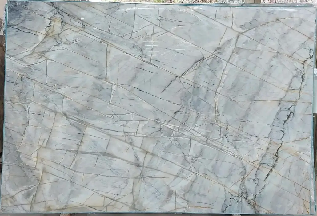 Aqua Mirage quartzite slab for custom fabrication