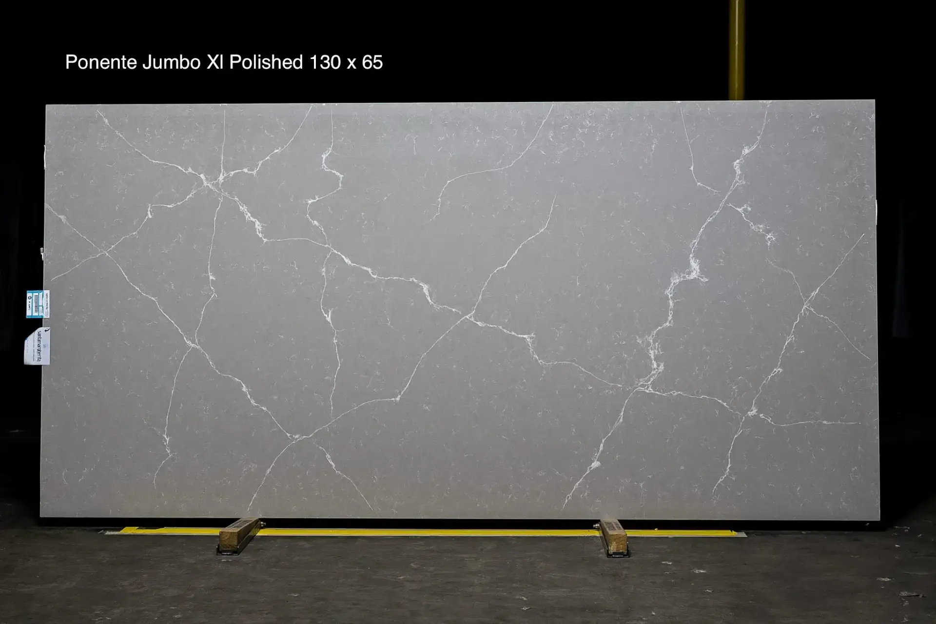 Ponente Jumbo XL Polished quartz slab 130 x 65 custom quartz countertops special