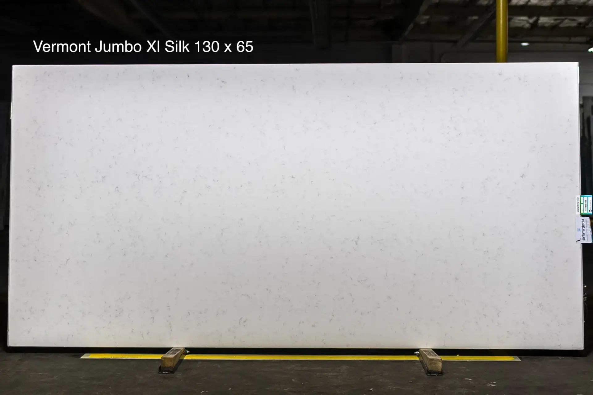 Vermont Jumbo XL Silk quartz slab 130 x 65 custom quartz countertops special