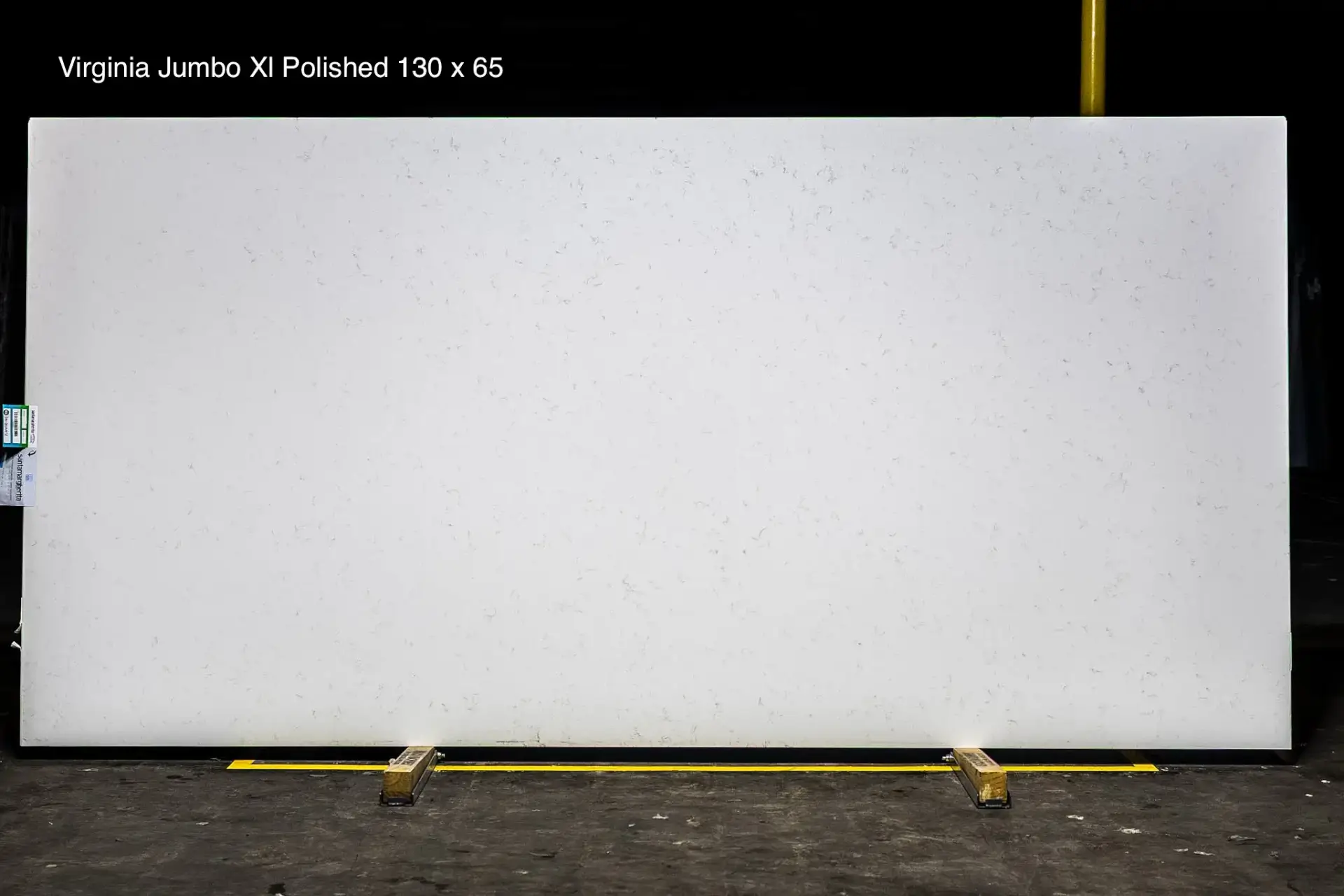 Virginia Jumbo XL Polished quartz slab 130 x 65 custom quartz countertops special