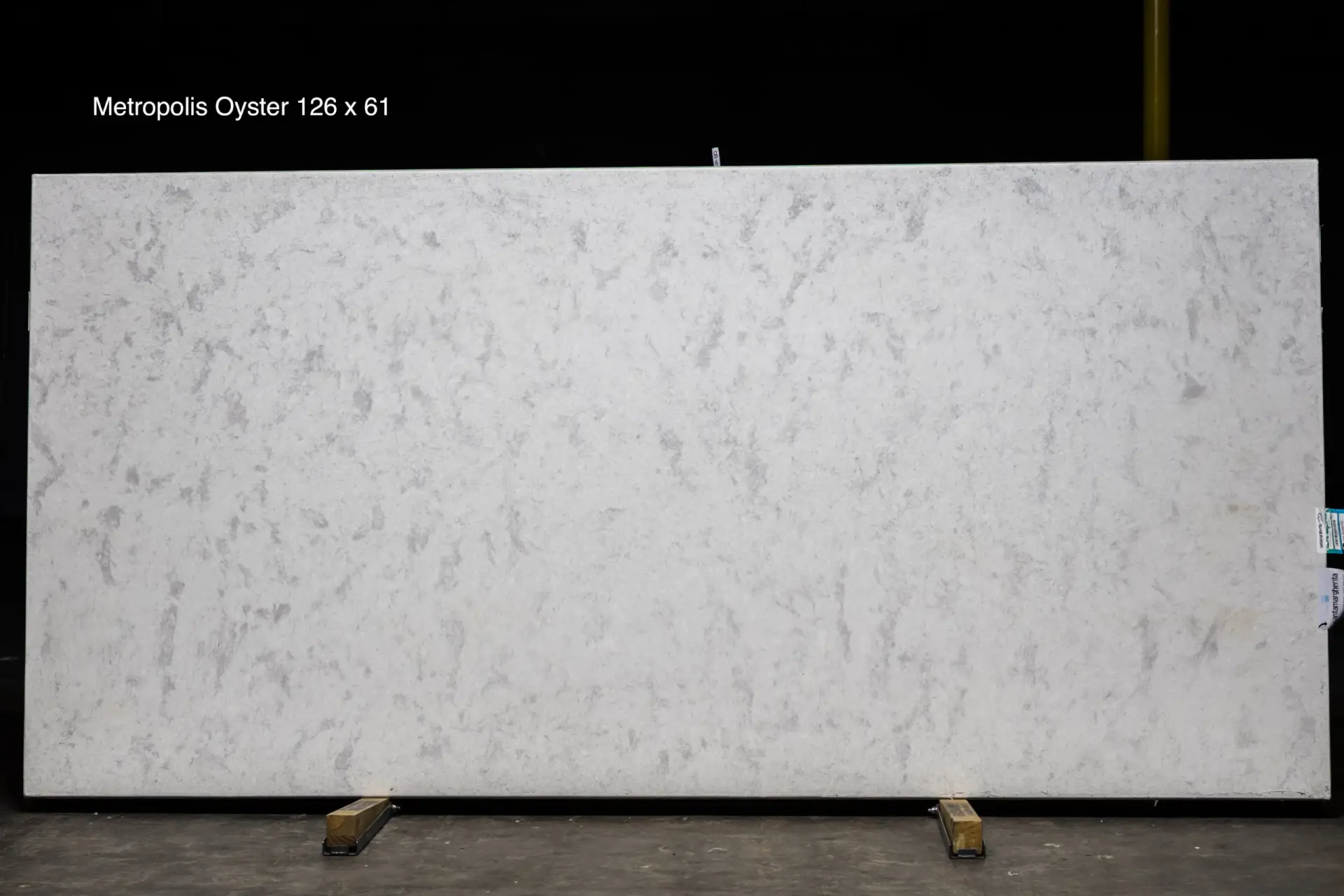 Metropolis Oyster quartz slab 126 x 61 custom quartz countertops special