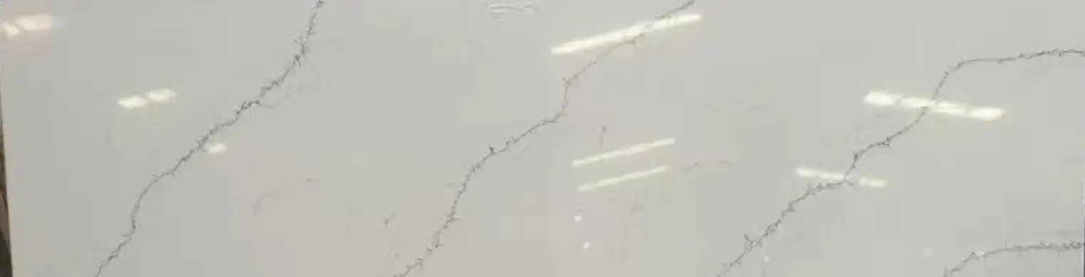 Breeze White 9218 prefab quartz countertop color